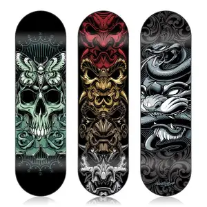 Großhandel Holz schwarz Vintage dgk farbige Pro 7-lagige kanadische Ahorn leer benutzer definierte Grafiken Skateboard Deck Skateboard Decks