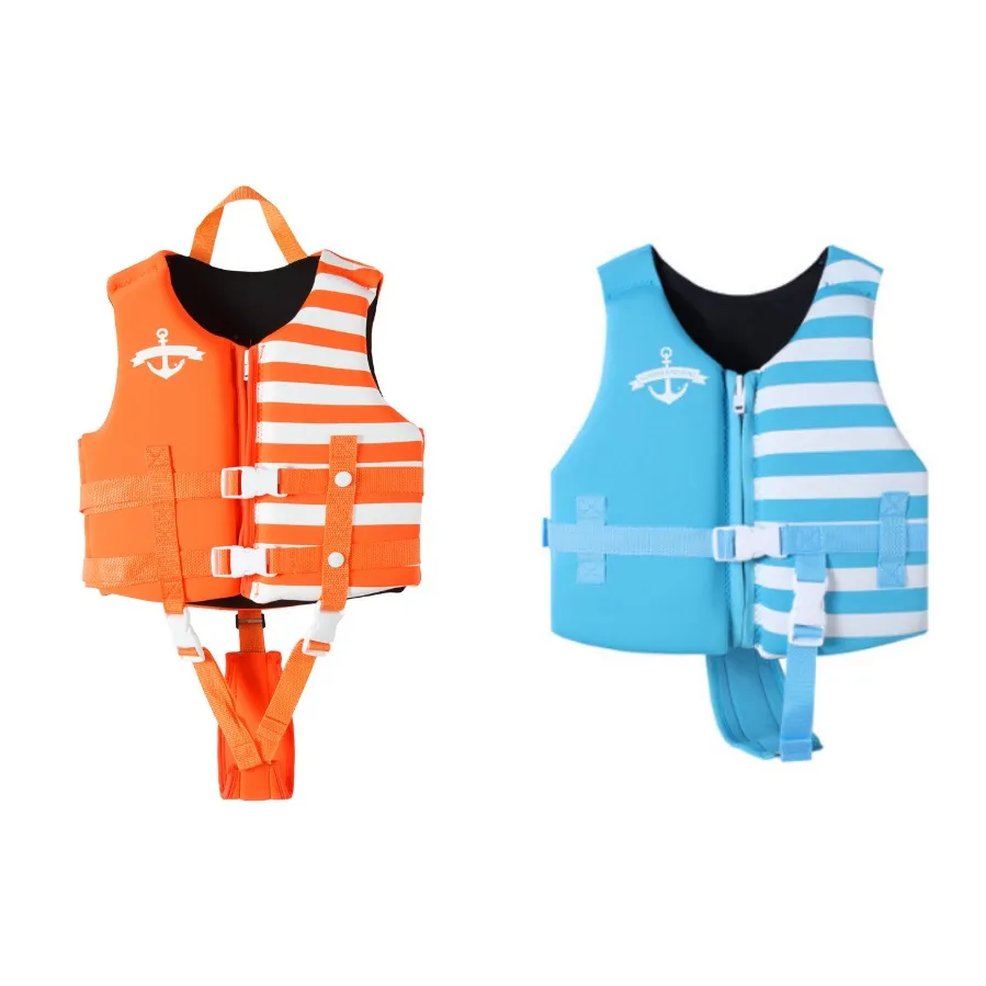 Giubbotto di salvataggio per bambini professionale OEM giubbotto di salvataggio per bambini di sicurezza in neoprene gonfiabile per sport acquatici