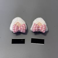Décoration créative en forme de tête d'animal en peluche pour casque de moto et accessoires de ski
