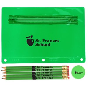 Ensemble de crayons et gommes personnalisés avec logo, étui en bois, fournitures scolaires, papeterie, lot pour étudiants, enseignants, salle de classe - Product Image 3