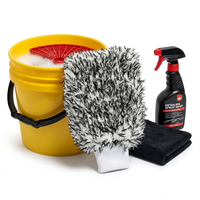 Guante de Microfibra Chenille para Lavado de Autos con Forro Impermeable, para Limpieza de Carrocería y Ruedas, Súper Absorbente y Antiarañazos
