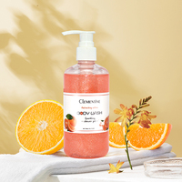 Gel douche pour le corps, parfum oem, marque privée, mousse naturelle organique parfumée aux agrumes, paillettes pour le corps