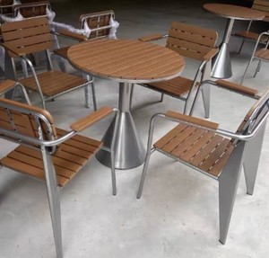 <b>Outdoor</b> Leisure <b>Table</b> and Chair Set Music bar Rest Area <b>Small</b> Round <b>Table</b> Restaurant <b>Outdoor</b> Open-air Dining <b>Table</b> - Product Image 4