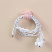 Clip de fixation en silicone auto-adhésif pour écouteurs/écouteurs intra-auriculaires, modèle DR-10.9, pour rangement à domicile ou au bureau