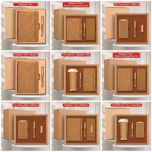 2026 Trending Luxury Cork Notebook Pen Business Gift Set Custom Logo Eco Promotional Corporate Gift Box Giveaways Trade Show - Product Image 2