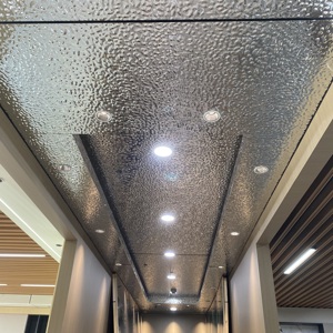 Panel de Pared de Bambú Laminado con Textura de Ondas Grandes Plateadas, Coextruido con Carbón Vegetal, 8 mm de Grosor, para Paredes y Techos de Recepción - Product Image 5
