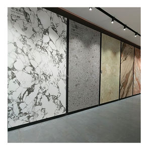 Losa de Piedra Sinterizada de Porcelana Blanca Pulida Calacatta de 1200x2400 mm, Mesa de Noche Grande Gris para Uso en Exteriores y Comedor - Product Image 3