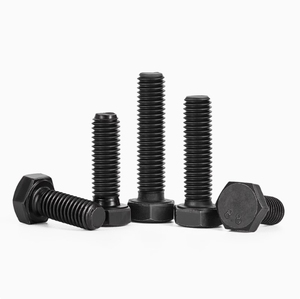 Tornillos y Tuercas Hexagonales Externos DIN933 Negros M6, Tuerca y Perno M10, Fijaciones M12, Tornillos Hexagonales 18X80 8.8, Tornillo de Cabeza Hexagonal - Product Image 5