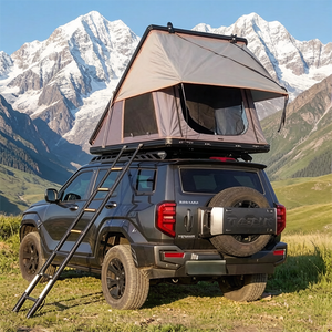 Tente <span class=keywords><strong>de</strong></span> toit <span class=keywords><strong>de</strong></span> voiture SUV imperméable pour 4 personnes, auvent latéral pliable pour l'extérieur avec tente <span class=keywords><strong>de</strong></span> toit en toile <span class=keywords><strong>de</strong></span> coque - Product Image 1