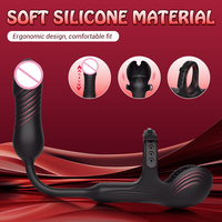 Masseur de prostate vibrant pour homme, vibromasseur anal télécommandé Bluetooth, plug anal vibrant, anneaux retardateurs d'éjaculation, jouets sexuels
