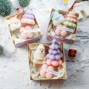 Nueva caja de regalo de velas aromáticas color macarrón al por mayor, perfecta como regalo para novias, crea una atmósfera navideña. - Product Image 4