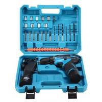 Offre Spéciale 38N.m Torque Perceuse sans fil 12 Volt Tournevis électrique sans fil 12 v Perceuse sans fil avec 2 batteries