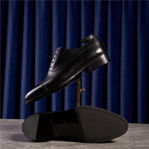 Zapatos Brogue Italianos Hechos a Mano para Hombre, con Cordones, Estilo Británico Formal de Negocios, con Punta, de Cuero Genuino, Antideslizantes y Ligeros para Boda - Product Image 6