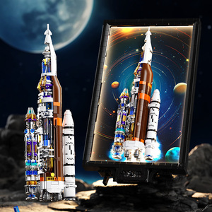 Chaobao Renren 7616 ABS Plastic Carrier Rocket Assembly Blocks Space Model 800+ Pieces for Teenagers (7-14 Years Old) - Product Image 4