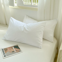 Lot de 2 taies d'oreiller en microfibre douce double brossée, sans plis, résistantes à la décoloration, respectueuses de la peau, pour la maison et l'hôtel