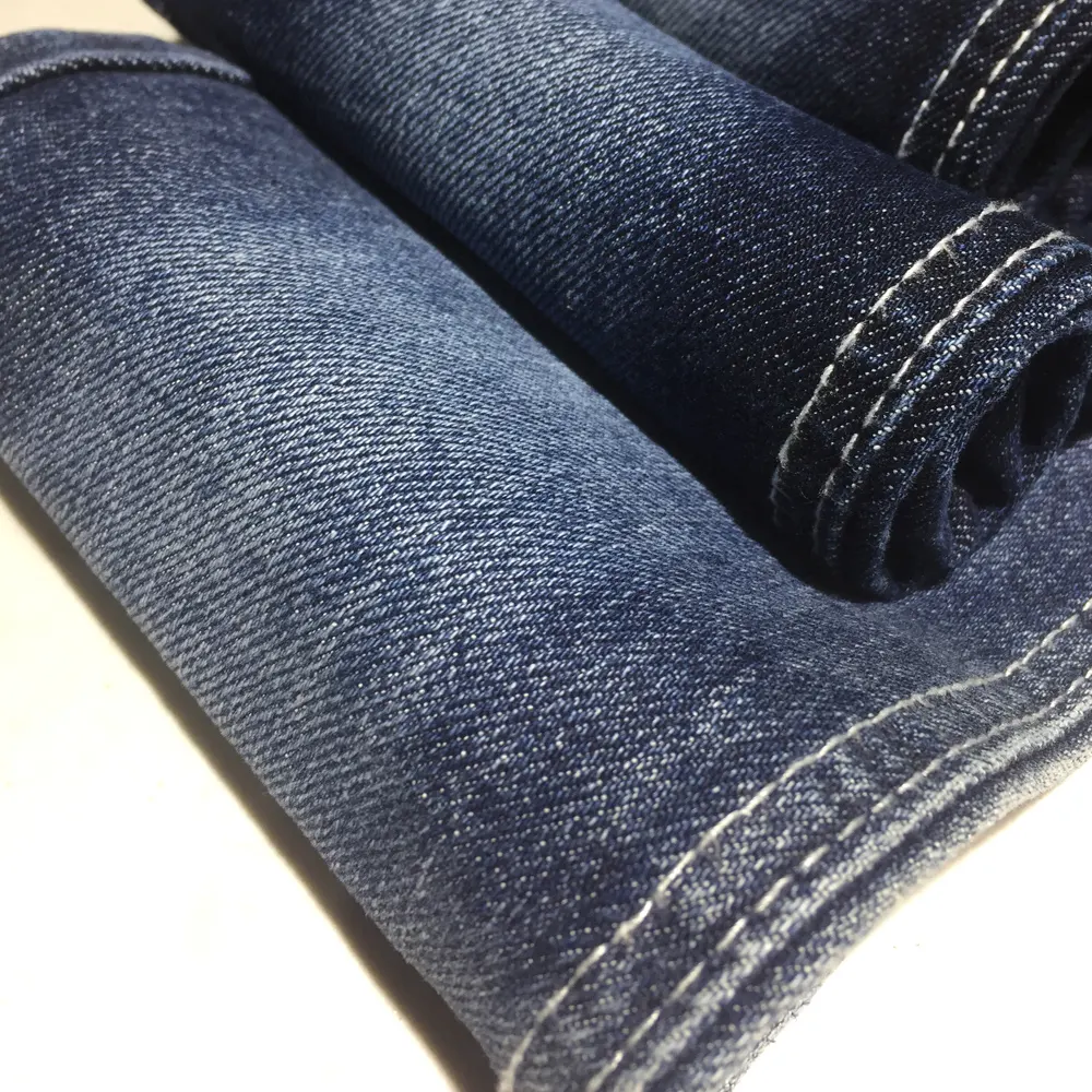 soft indigo cotton denim jeans fabric textiles jeans mujer slub indigo denim manufacture