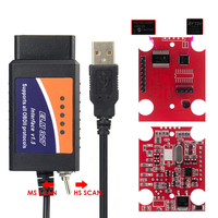 ELM 327 V1.5 PIC18F25K80 para FORScan ELM327 USB para Windows HS CAN/MS CAN Switch para Ford CH340 OBD2 herramienta de diagnóstico de coche escáner