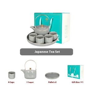 Nuevo juego de té de cerámica de estilo chino al por mayor con tetera y tazas de <span class=keywords><strong>filtro</strong></span>, lujo ligero retro, OEM/ODM personalizable - Product Image 3