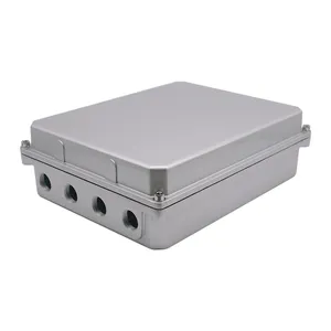 280x220x106 mm Durable ADC12 Alloy Material Aluminum Waterproof Electronic Box with Hinged Lid