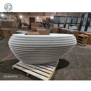 <span class=keywords><strong>2025</strong></span> nuovo Design solido bianco superficie moderna bancone della Reception per la vendita - Product Image 5