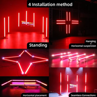 Barre lumineuse LED stroboscopique couleur étanche IP66 avec contrôle DMX, éclairage de scène matriciel LED pour concerts DJ en extérieur avec 100-240VAC