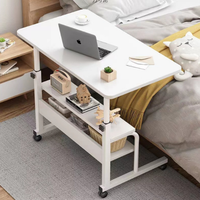 Bureau d'ordinateur moderne en bois massif personnalisable avec rangement, hauteur réglable, pliable, pour chambre, bureau, salle à manger, apprentissage