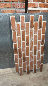 Mattonelle sottili <span class=keywords><strong>antiche</strong></span> dell'impiallacciatura del mattone del mattone di recupero decorativo della parete esterna con la rete - Product Image 4