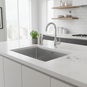 [CALMFORTE] CALMFORTE 550 Coni Clear Coated PREMIUM HAND MADE SINK with Thick 1.2T STS and Anti <b>Scratch</b> Embo Texture - Product Image 3
