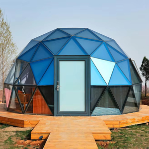 Nouvelle conception 2025 – Tente dôme géodésique gonflable pour 4 à 6 personnes avec protection contre la pluie, tente globe planétarium extérieure avec chambres - Product Image 4