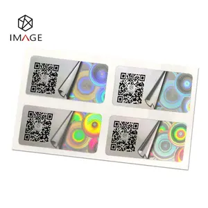 Custom Printable Logo/Qr Code/Barcode Security Sticker Label Hologram