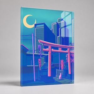 Arte Murale Cyberpunk Giapponese, Stile Neon Retrò Futuristico, Stampa Illuminata in Stile Anime <span class=keywords><strong>per</strong></span> Sala Giochi, <span class=keywords><strong>Camera</strong></span> <span class=keywords><strong>da</strong></span> <span class=keywords><strong>Letto</strong></span>, Caffè, Hotel - Product Image 2