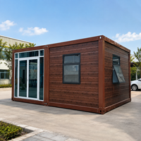 Livraison en gros de maisons conteneurs préfabriquées modulaires de 20 pieds avec panneaux sandwich pour bureau temporaire