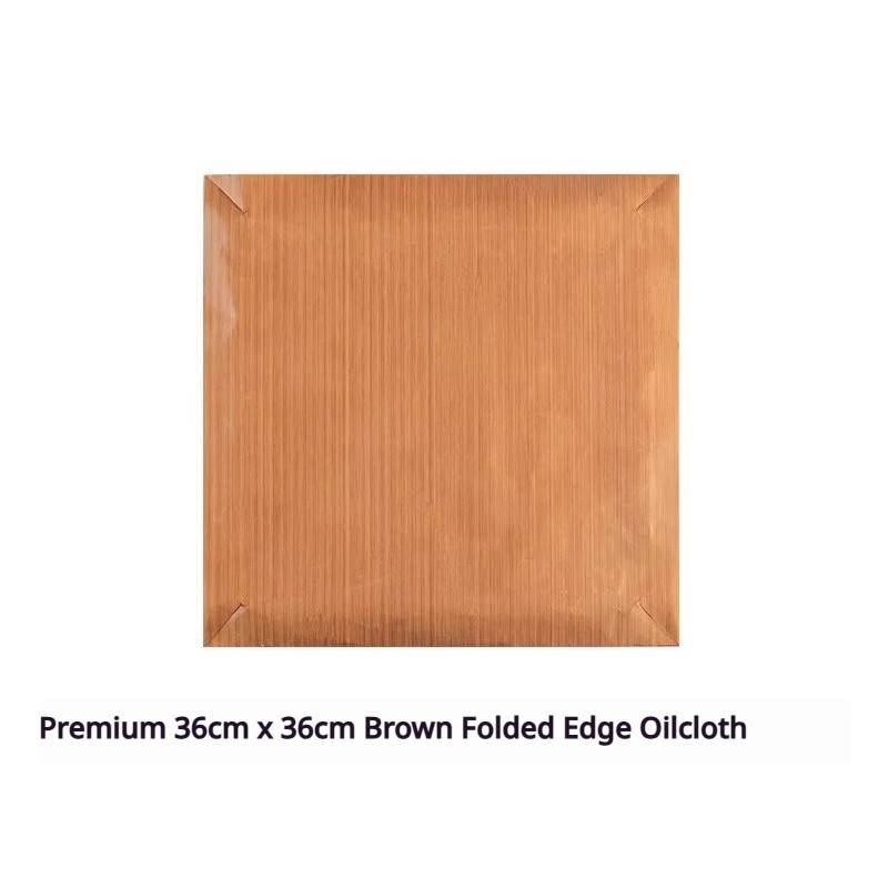 Toile cirée pliée de 36 x 36 cm [pour plaque de cuisson ancienne de 8 pouces]