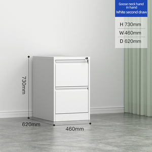 Gabinete de archivo de acero vertical con 4 cajones Caja de tarjetas Gabinete DE TRABAJO colgante Gabinete A4 FC con cerradura - Product Image 4