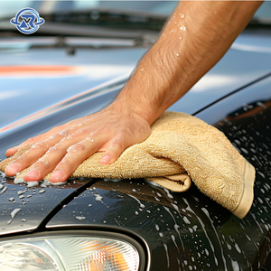 Serviette en microfibre de qualité professionnelle, sans peluches, non abrasive, <span class=keywords><strong>pour</strong></span> la protection de la peinture automobile et le polissage du verre, serviette tricotée warp. - Product Image 4