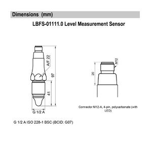 Capteur de niveau capacitif 100 % neuf et original CleverLevel LlBFs-01111.0 Capteurs de mesure 11044623 - Product Image 6