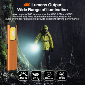 <span class=keywords><strong>ไฟฉาย</strong></span>พกพา XINSITE แบบชาร์จซ้ำได้ IP44 กันน้ำ 500lm ดีไซน์บางเฉียบ แสงขาว/น้ำเงิน/แดง พร้อมไฟเตือนและคลิปหนีบปากกา ให้ลำแสงแบบกระจาย - Product Image 4