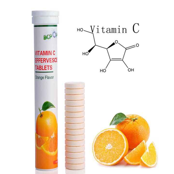 Tablette réparatrice et effervescente, supplément alimentaire à la vitamine C, 1000mg, boisson énergétique