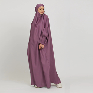 Robe de prière pour femmes musulmanes, grande taille, dubaï, khimar, longue, hijab, <span class=keywords><strong>jilbab</strong></span>, islamique, modeste, Hijab, Abaya, dernière vente - Product Image 6
