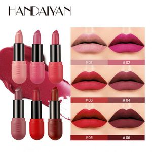 Handaiyan - Juego <span class=keywords><strong>de</strong></span> 6 Labiales Mate <span class=keywords><strong>de</strong></span> Terciopelo, Acabado Mate, Resistentes al Agua, Forma <span class=keywords><strong>de</strong></span> Grabadora - Product Image 3