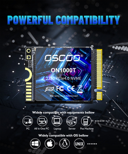 Oscoo M.2ขายดีที่สุด2230 NVMe PCIe SSD 1TB TLC PCIe ไดรฟ์โซลิดสเตตภายใน Gen4สำหรับเดสก์ท็อปใหม่ถึง5200เมกะไบต์/วินาที - Product Image 4