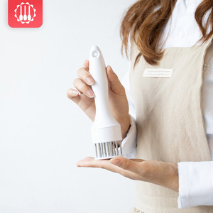 Meat Tenderizer With Stainless Steel Needles Black Handle For Steak Poultry Tenderizing - Product Image 2