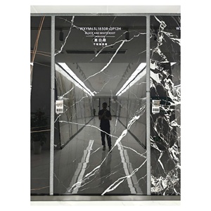 Đen phiến đá cẩm thạch nhìn thiêu kết đá đánh bóng gạch ốp tường phòng tắm Vanity với thiêu kết đá hàng đầu - Product Image 1