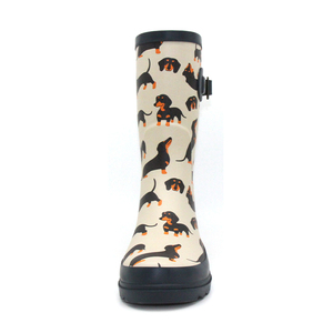 <span class=keywords><strong>Botas</strong></span> <span class=keywords><strong>de</strong></span> <span class=keywords><strong>Lluvia</strong></span> <span class=keywords><strong>de</strong></span> Goma Natural <span class=keywords><strong>para</strong></span> <span class=keywords><strong>Mujer</strong></span>, Ecológicas, con Estampado <span class=keywords><strong>de</strong></span> Dachshund, Impermeables, a Media Pantorrilla, Venta al Por Mayor <span class=keywords><strong>de</strong></span> Fábrica - Product Image 3