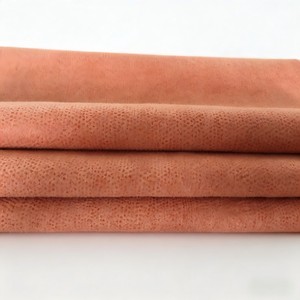 Tissu composite en <span class=keywords><strong>daim</strong></span> avec feuille d'or de luxe - Matériau imperméable simili cuir pour vêtements et textiles de maison - Product Image 4