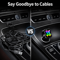 Adaptador Inalámbrico CarPlay Ultra-Mini Premium, Bluetooth Portátil, Dongle Carplay Negro para Automóvil