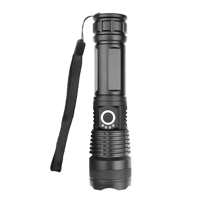 Factory Wholesale XHP50 led Flashlight Rechargeable Zoomable 18650 26650 Camping Mini High Power Handheld Torch Light Lamp