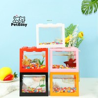 Nouveau Offre Spéciale créatif assemblage paysage de bureau Betta blocs de construction visualisation Mini Aquarium aquarium