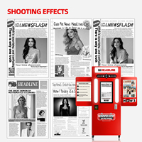 Machine Photobooth pour Journal avec Contrôle à Distance ou par Application, Compatible Beauté Intelligente, Personnalisable en Couleur