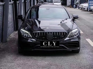 Pare-chocs CLY Car Design pour <span class=keywords><strong>Mercedes</strong></span>-<span class=keywords><strong>Benz</strong></span> <span class=keywords><strong>Classe</strong></span> <span class=keywords><strong>C</strong></span> W205 C205 <span class=keywords><strong>AMG</strong></span> <span class=keywords><strong>Line</strong></span> Coupé 2014-2021, mise à niveau normale C63S <span class=keywords><strong>AMG</strong></span> 1:1, kit carrosserie, capot, garde-boue - Product Image 3